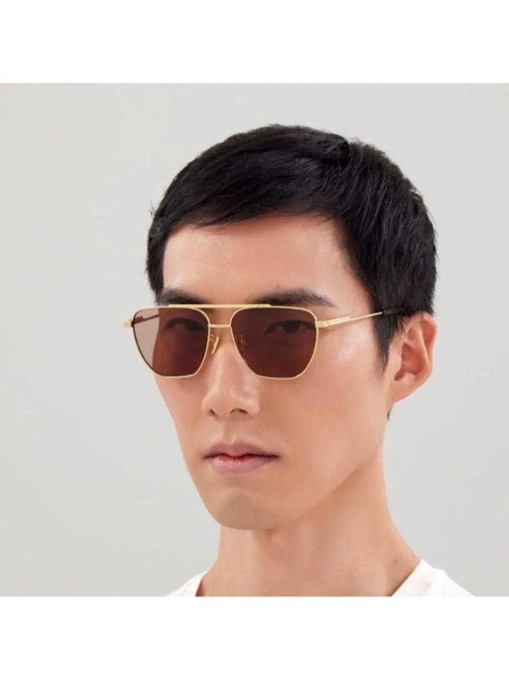 NEW BOTTEGA VENETA SUNGLASSES UNISEX GOLD BV1236S 002